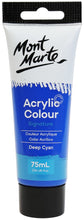 Load image into Gallery viewer, MM Acrylic Colour Paint 75ml - Deep Cyan Blue
