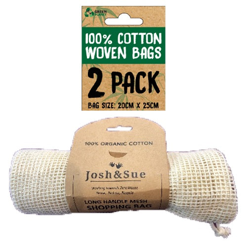 Eco Bags Woven Cotton 20x25 PK2