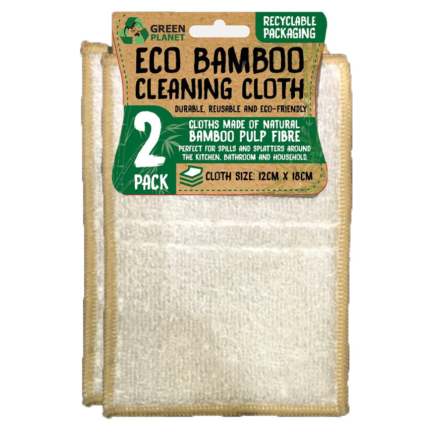 Bamboo Cleaning Cloth Pk2