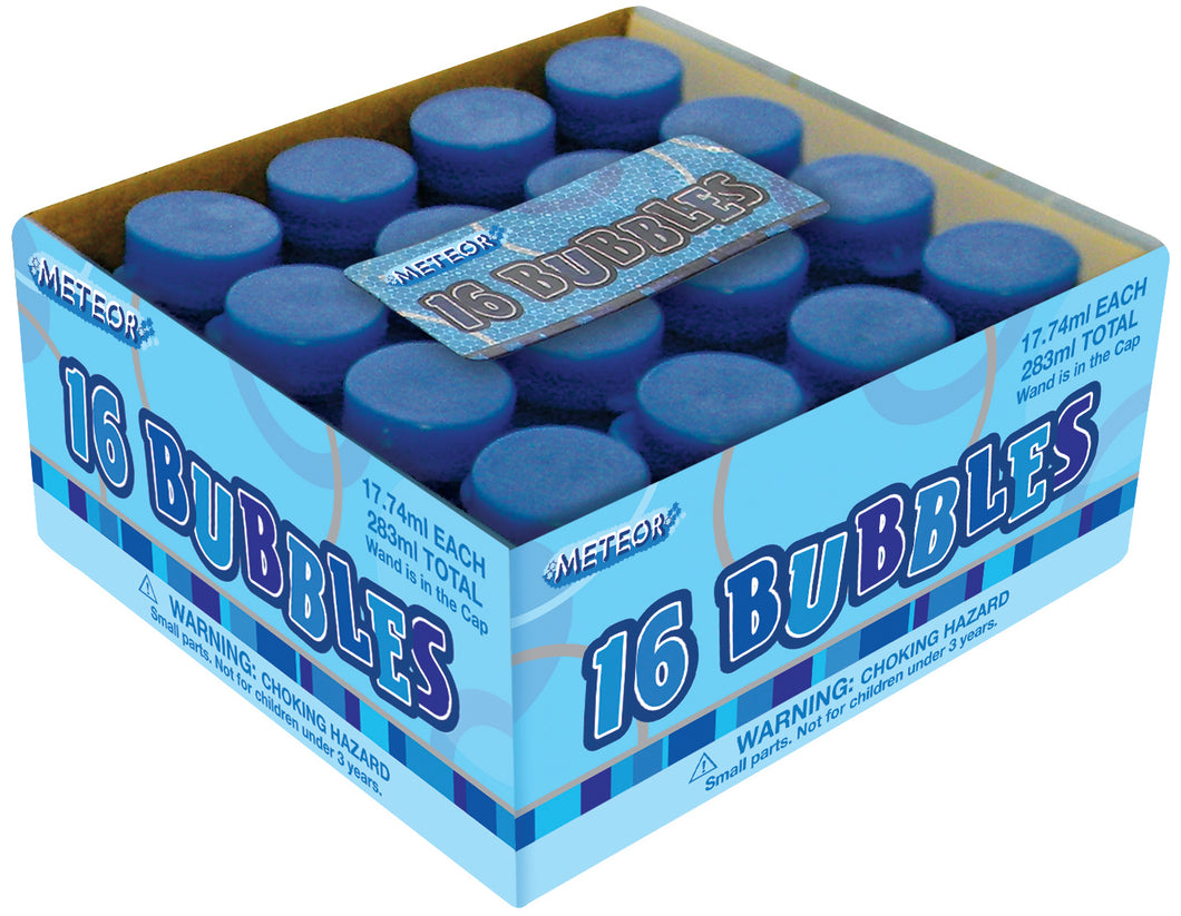 GLITZ 16 PARTY BUBBLES - BLUE