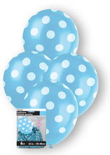 Load image into Gallery viewer, Polka Dots Balloons 6 x 12&quot; - Various Colours
