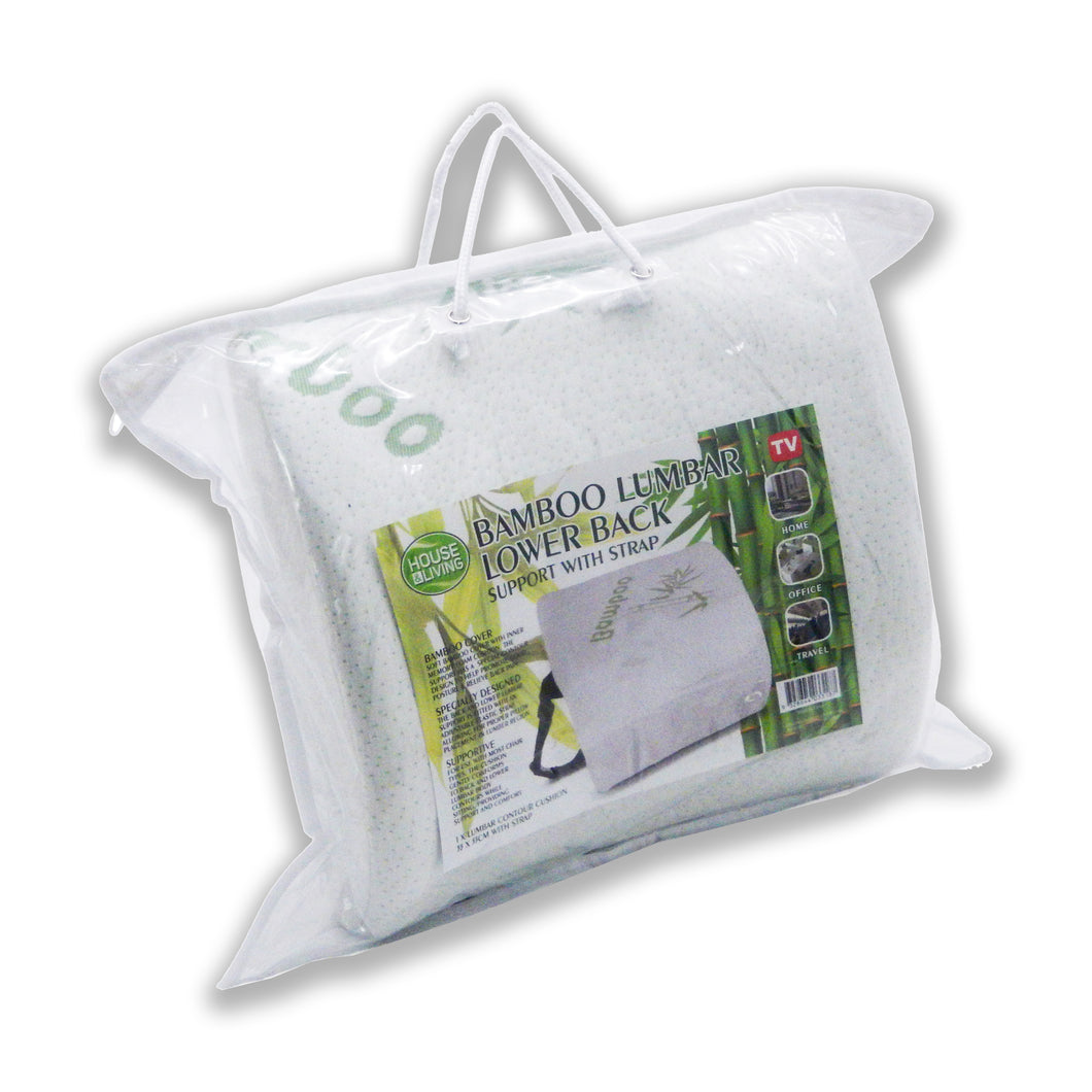 Bamboo Lumbar Support with strap