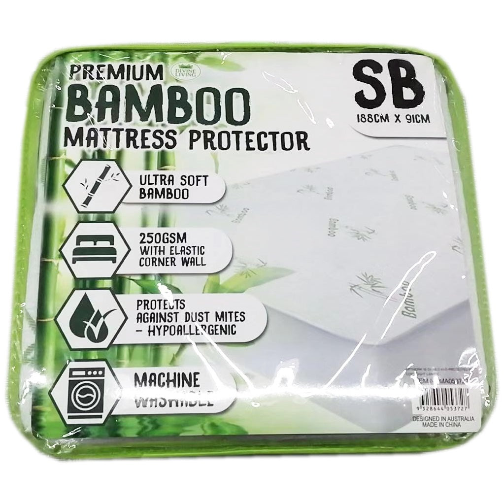 Mattress Protector Bamboo Single Bed