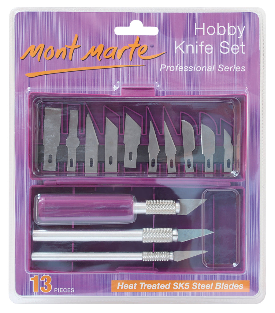 Monte Marte Hobby Knife Set SK5 Blades 13pc