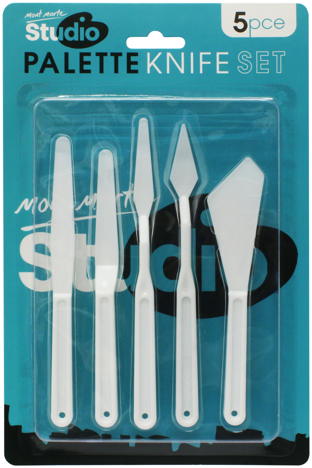 Monte Marte Plastic Palette Knife Set 5pc