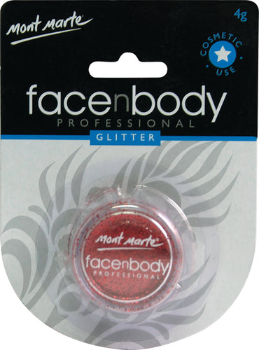 MM Face n Body Glitter 4g - Red