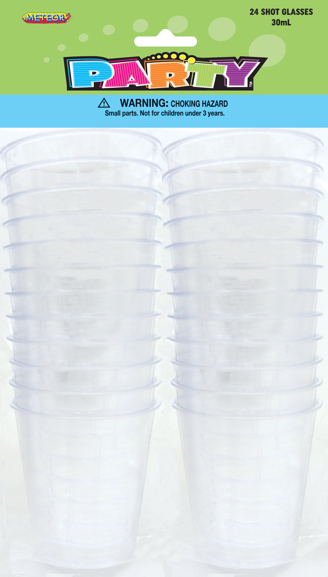 24 SHOT GLASSES -30ml CLEAR