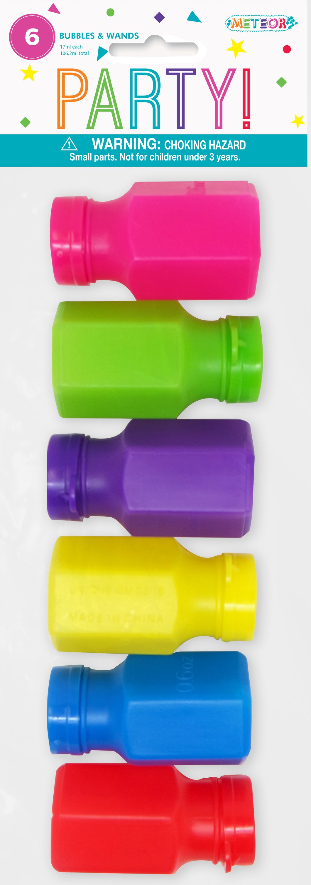 6 BUBBLE BOTTLES & WANDS