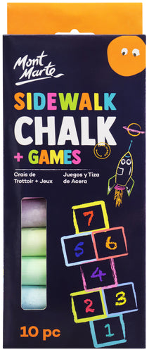 Monte Marte Sidewalk Chalk and Games 10pc