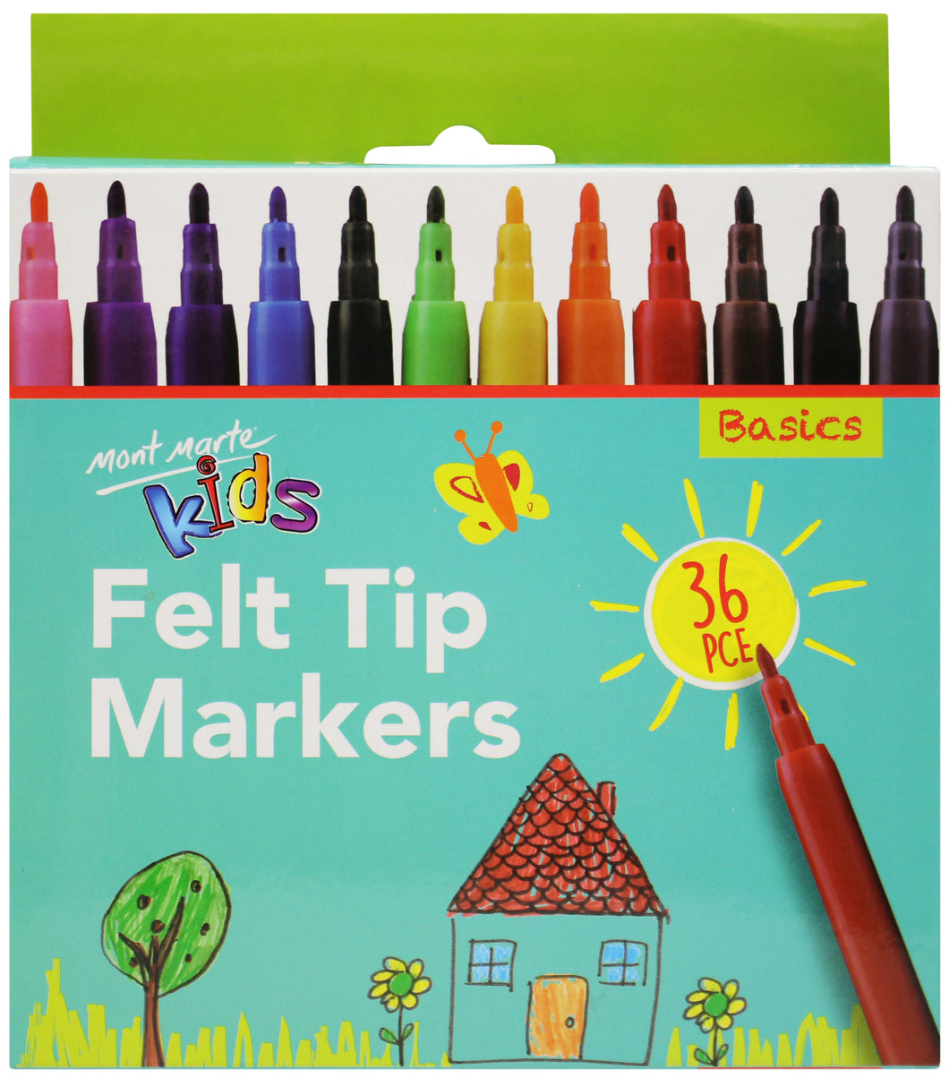 Monte Marte Felt Tip Markers 36pc - Basics