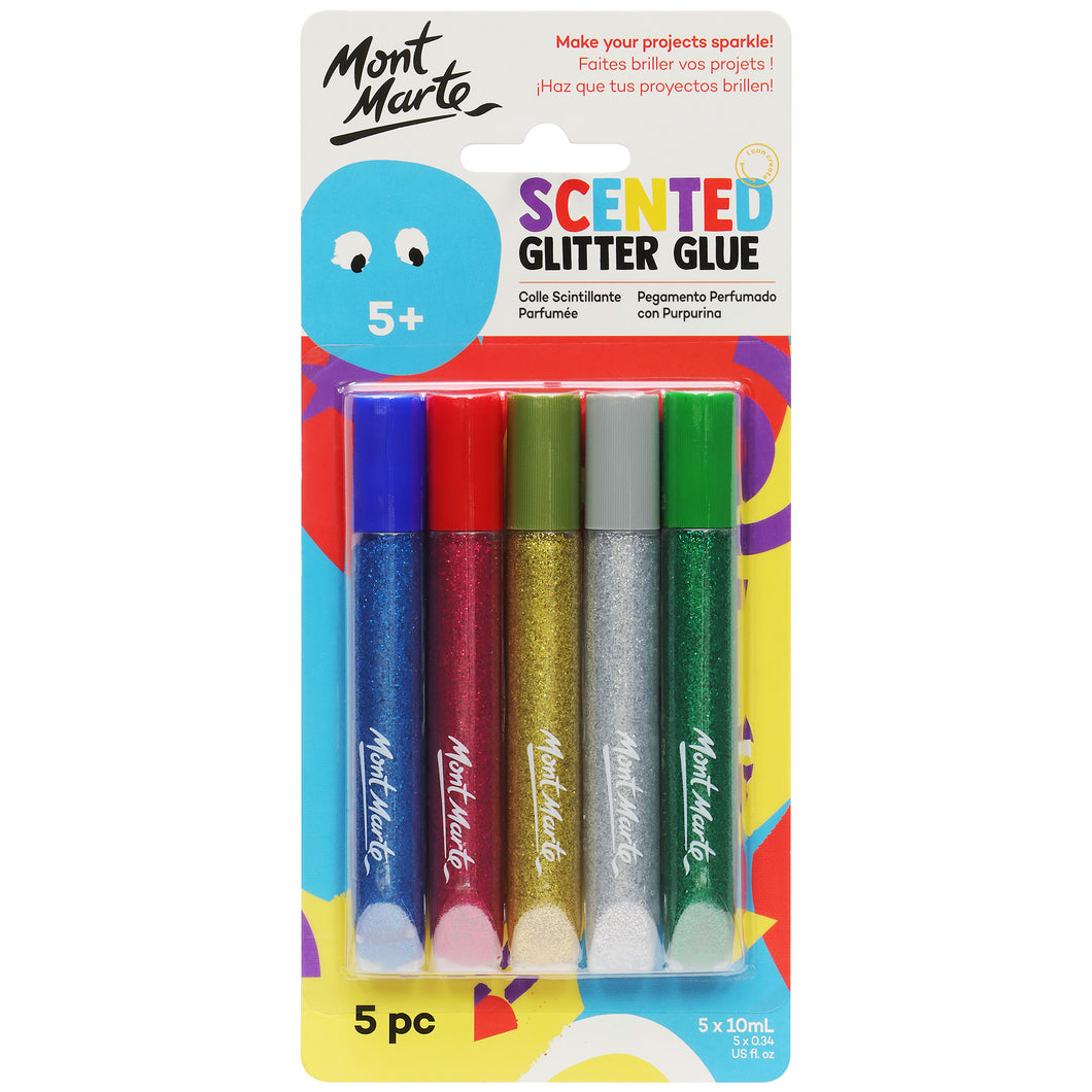 Monte Marte Scented Glitter Glue 5pc