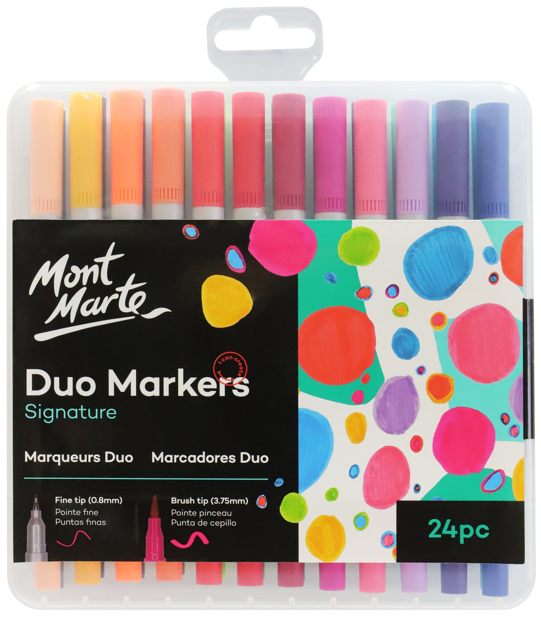 Monte Marte Duo Markers 24pc in Case
