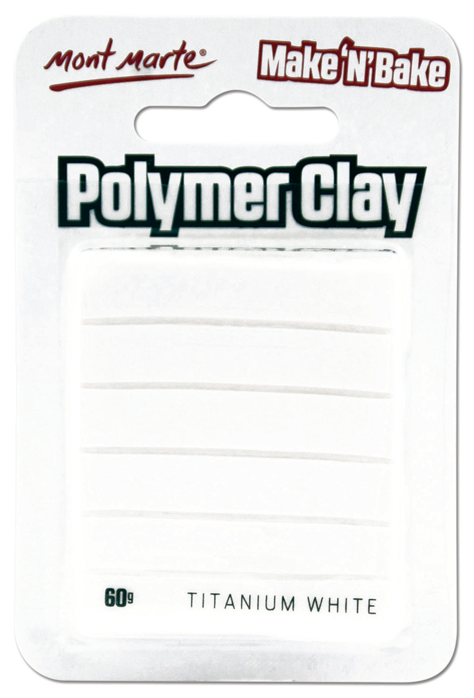 MM Make n Bake Polymer Clay 60g - Titanium White