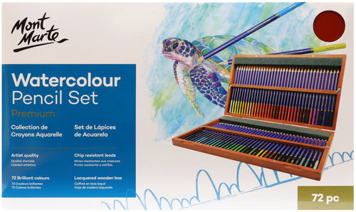 Monte Marte Watercolour Pencils Box Set 72pc
