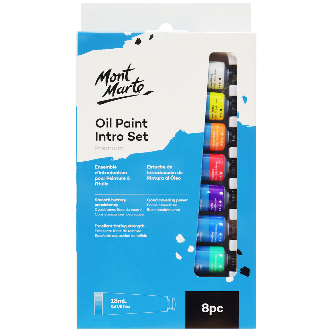 Monte Marte Oil Paint Intro Set 8pc x 18ml