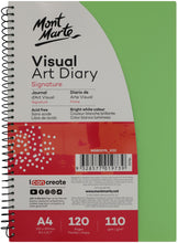 Load image into Gallery viewer, Monte Marte Visual Art Diary PP Coloured Cover A4
