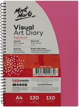 Load image into Gallery viewer, Monte Marte Visual Art Diary PP Coloured Cover A4
