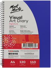 Load image into Gallery viewer, Monte Marte Visual Art Diary PP Coloured Cover A4
