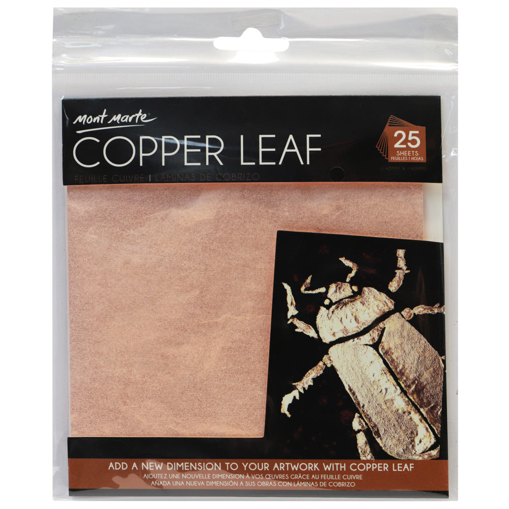 Monte Marte Copper Leaf 14x14cm 25 sheets