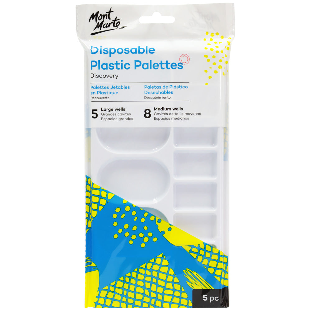 Monte Marte Disposable Plastic Palettes 5pc