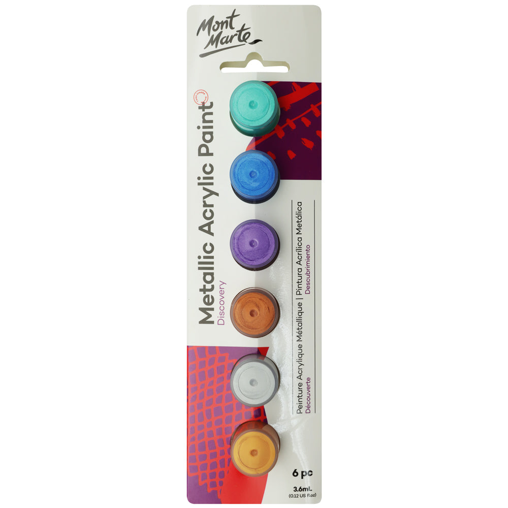 Monte Marte Metallic Paints 6pc x 3.6ml