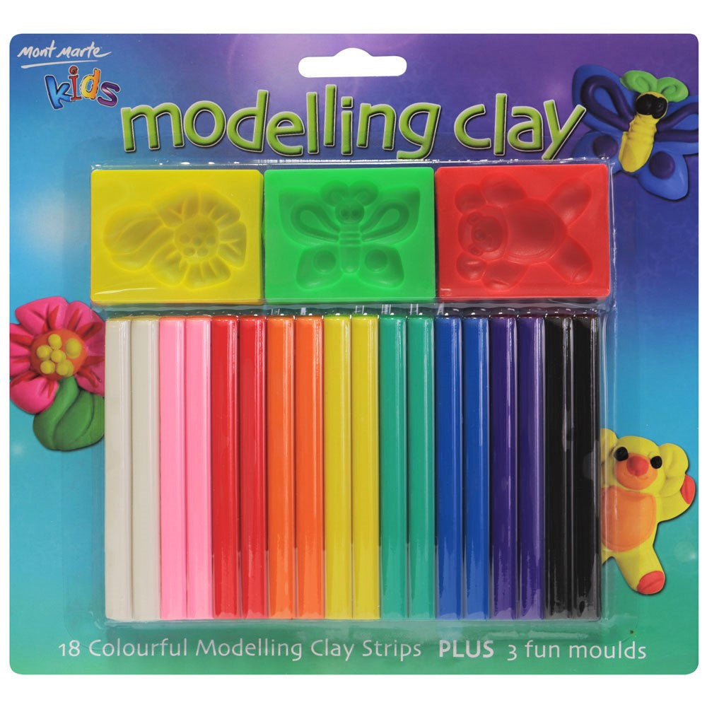 Monte Marte Kids Modelling Clay Set w/Moulds 21pc