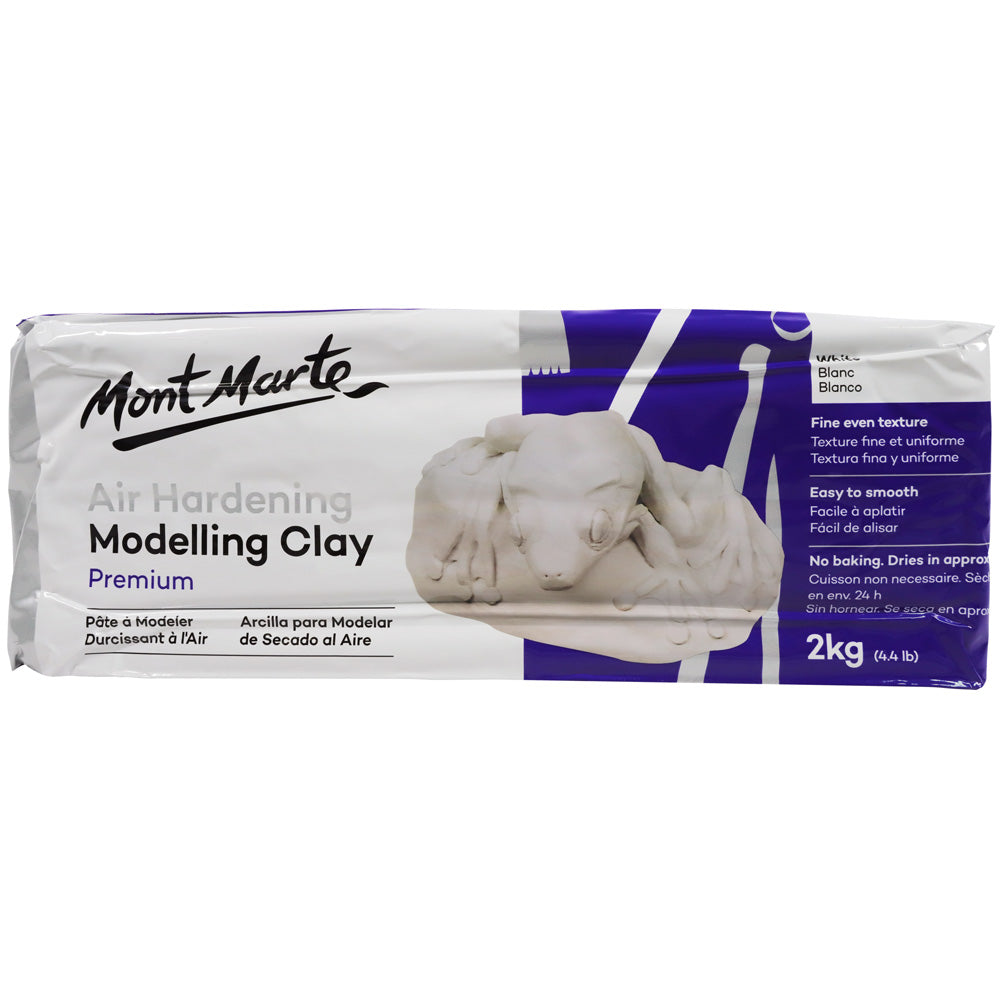 Monte Marte Air Hardening Modelling Clay - White 2kg