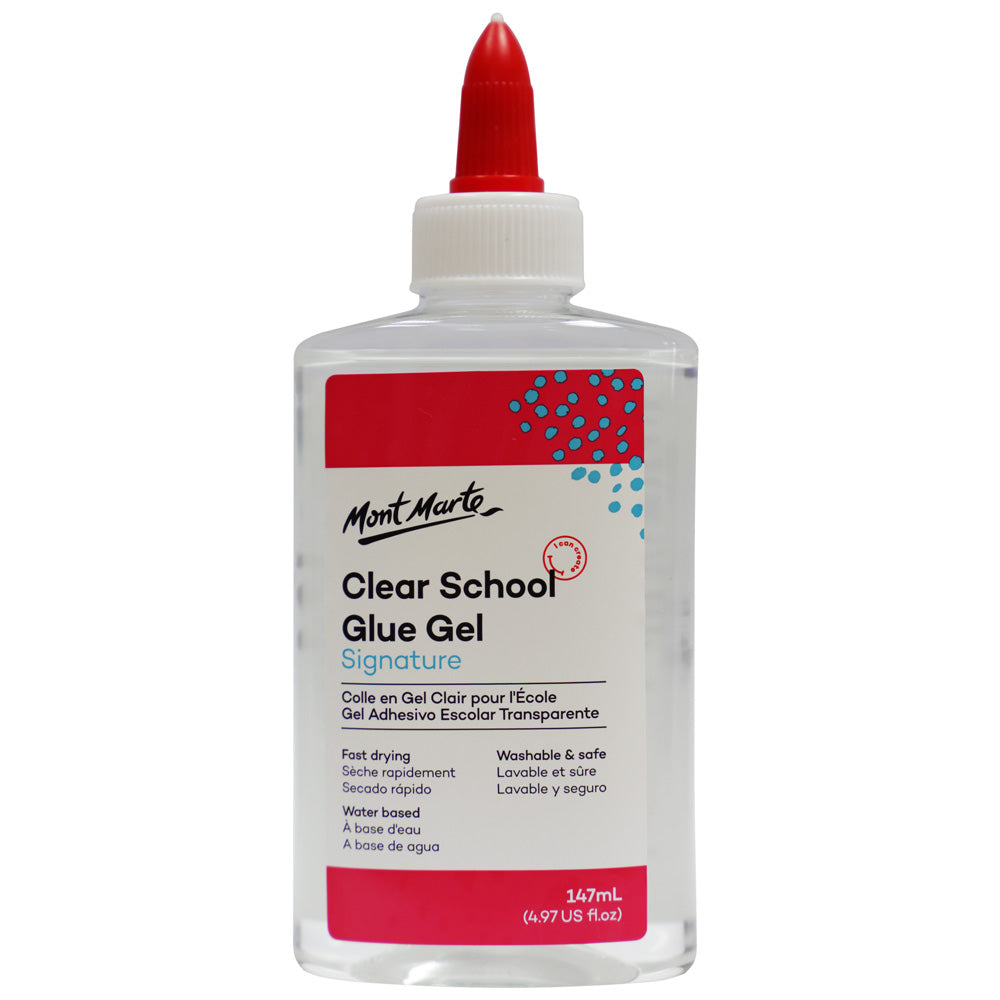 Monte Marte Clear School Glue 147ml Washable