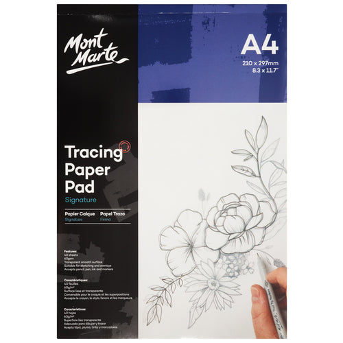 Monte Marte Tracing Paper Pad 60gsm 40 sheet A4