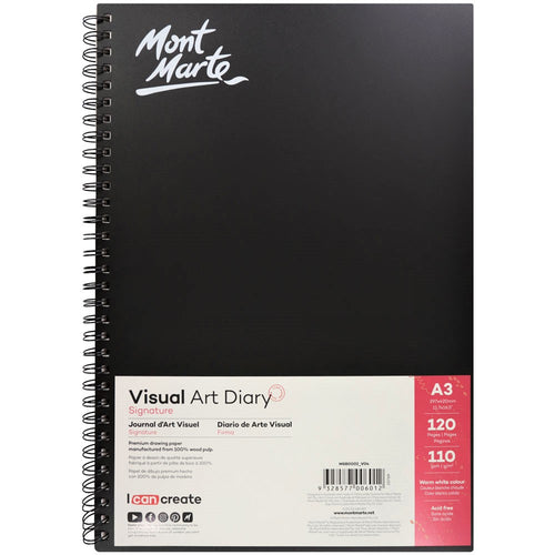 Monte Marte Visual Art Diary A3 120page