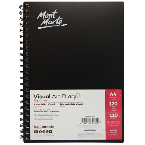 Monte Marte Visual Art Diary A4 120page