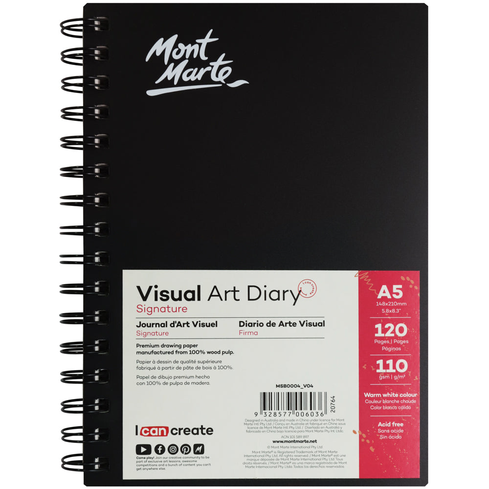 Monte Marte Visual Art Diary A5 120page