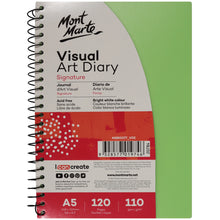 Load image into Gallery viewer, Visual Art Diary PP Coloured Cover A5

