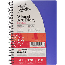 Load image into Gallery viewer, Visual Art Diary PP Coloured Cover A5
