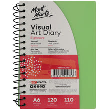 Load image into Gallery viewer, Monte Marte Visual Art Diary PP Coloured Cover A6
