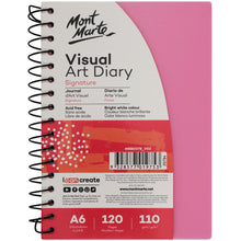 Load image into Gallery viewer, Monte Marte Visual Art Diary PP Coloured Cover A6
