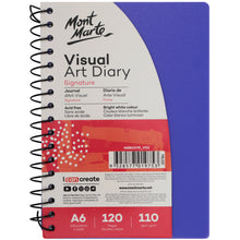 Load image into Gallery viewer, Monte Marte Visual Art Diary PP Coloured Cover A6
