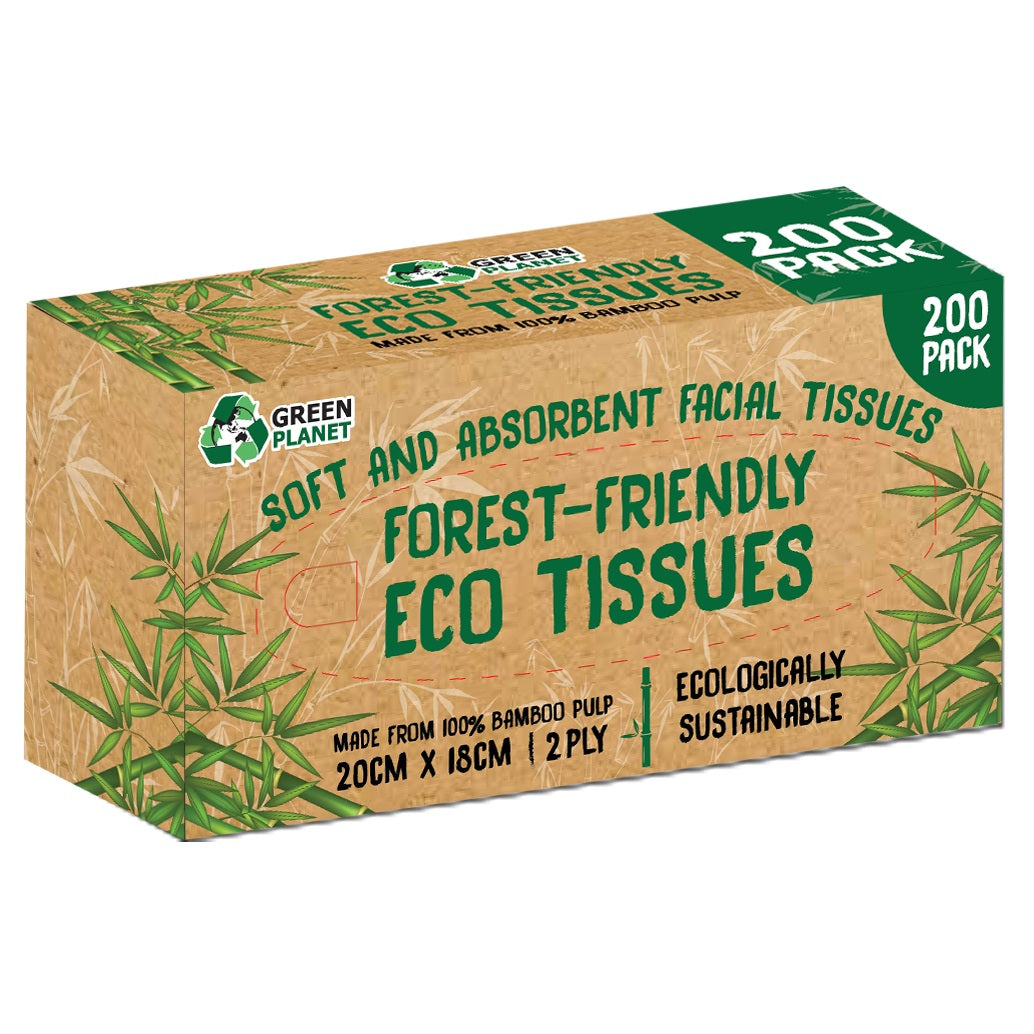 Eco Bamboo Tissue Box 200