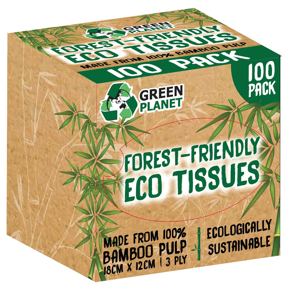 Eco Bamboo Tissue Box 100