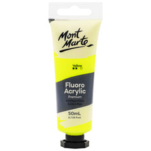 Load image into Gallery viewer, MM Fluoro Acrylic Paint 50ml - Yellow
