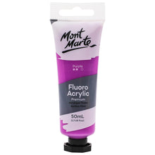 Load image into Gallery viewer, MM Fluoro Acrylic Paint 50ml - Purple
