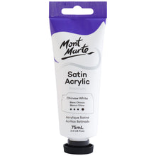 Load image into Gallery viewer, MM Satin Acrylic 75ml - Chinese White
