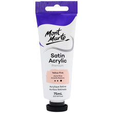 Load image into Gallery viewer, MM Satin Acrylic 75ml - Yellow Pink

