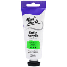 Load image into Gallery viewer, MM Satin Acrylic 75ml - Light Green
