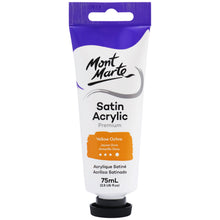 Load image into Gallery viewer, MM Satin Acrylic 75ml - Yellow Ochre

