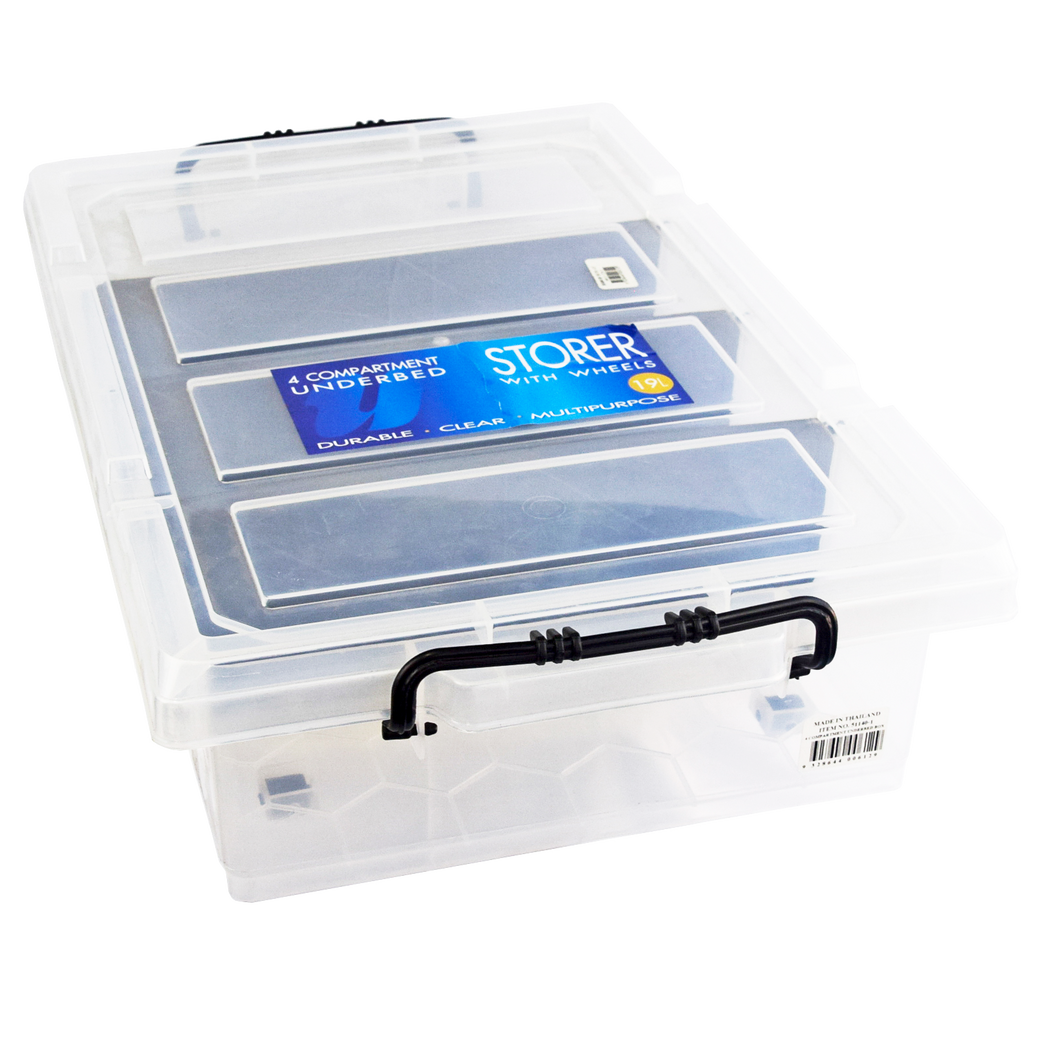 4 Compartment Underbed Box 58x36x12