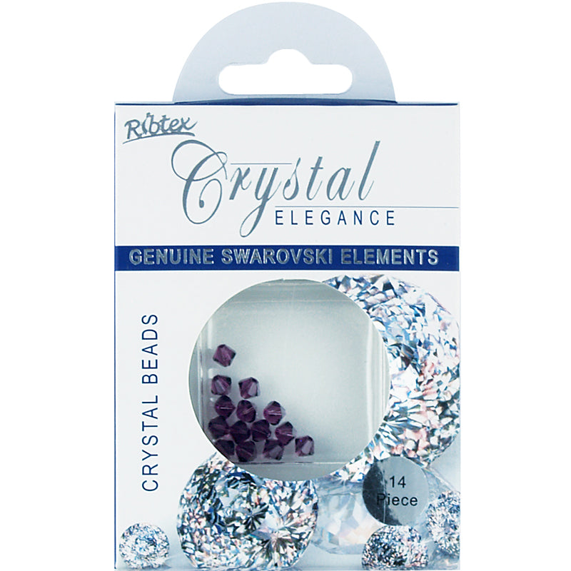 Bead Swarovski 4mm Bicone Amethyst 14Pcs