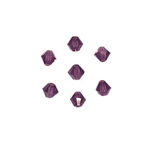 Load image into Gallery viewer, Bead Swarovski 4mm Bicone Amethyst 14Pcs
