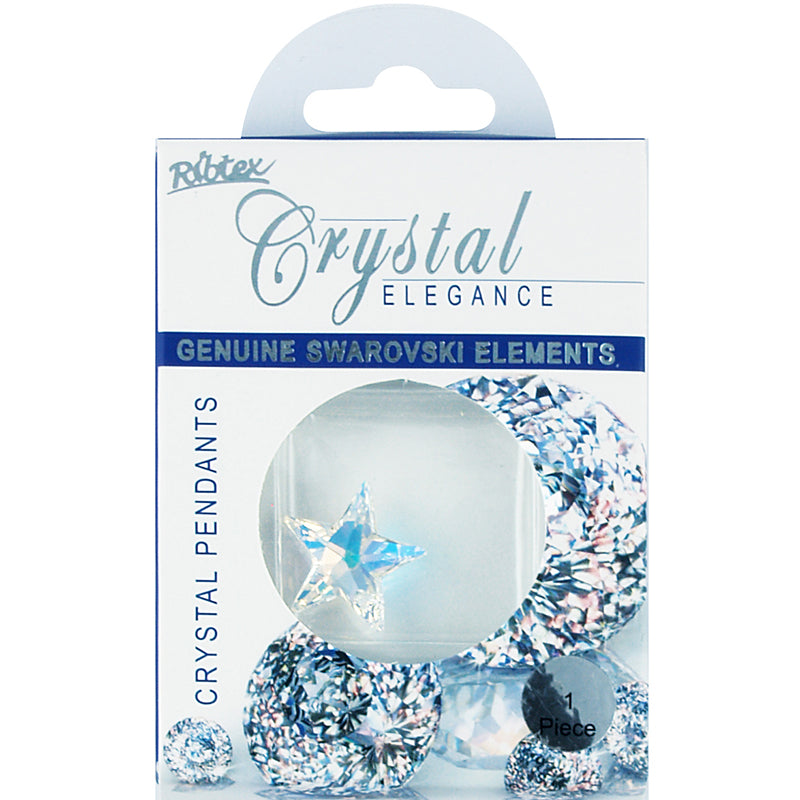 Bead Swarovski Pendant Star Crystal AB