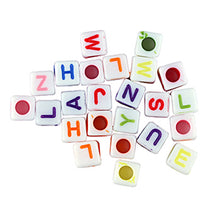Load image into Gallery viewer, BEAD PLASTIC ALPHABET CUBES ASST 104PCS
